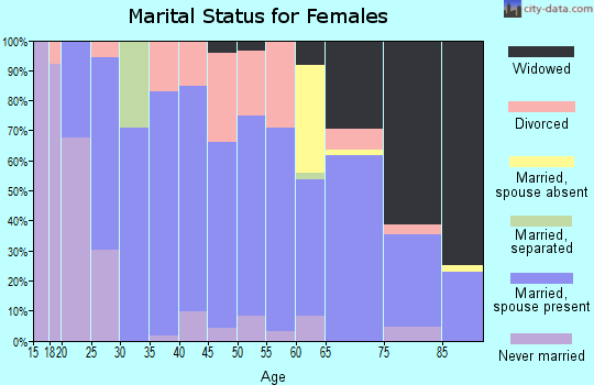 Zip code 62640 marital status for females