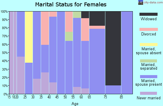 Zip code 62853 marital status for females