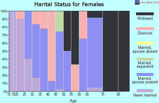 Zip code 62940 marital status for females