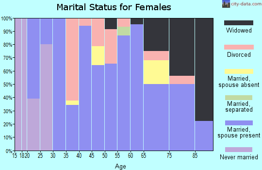 Zip code 62941 marital status for females