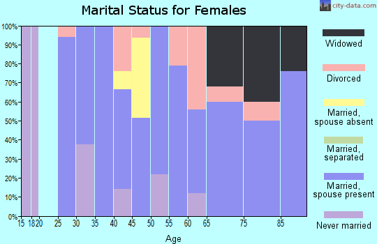 Zip code 65068 marital status for females