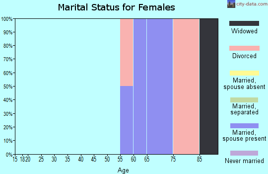 Zip code 65320 marital status for females
