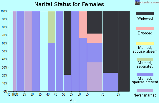 Zip code 65702 marital status for females