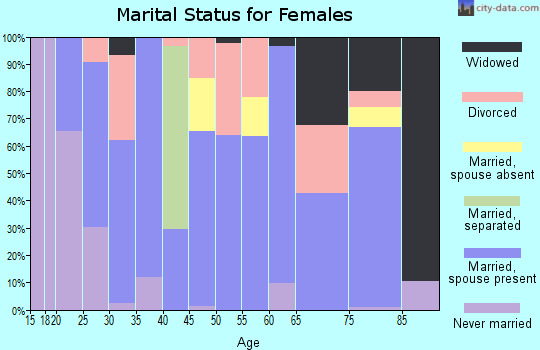 Zip code 65713 marital status for females