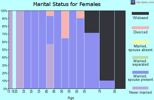 Zip code 67138 marital status for females