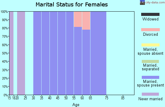 Zip code 68532 marital status for females