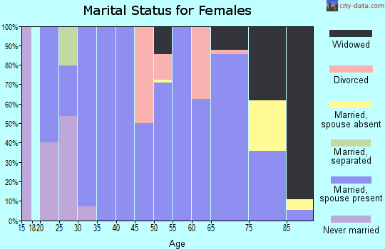 Zip code 69140 marital status for females