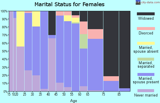 Zip code 71260 marital status for females