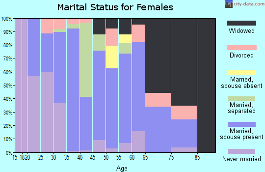 Zip code 71355 marital status for females
