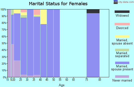 Zip code 71459 marital status for females