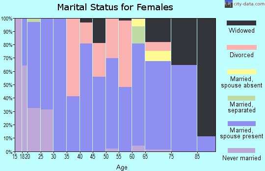 Zip code 71937 marital status for females