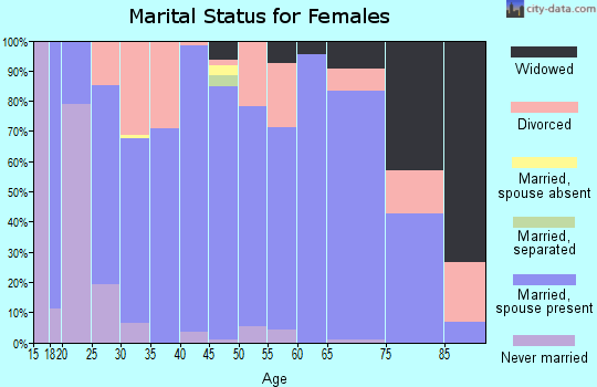 Zip code 71941 marital status for females