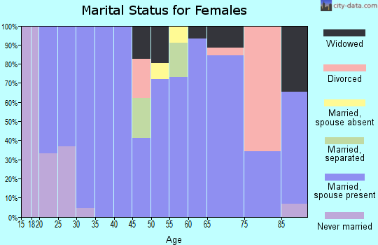 Zip code 71961 marital status for females
