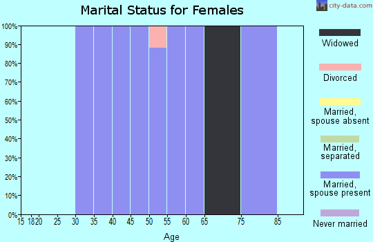 Zip code 72566 marital status for females