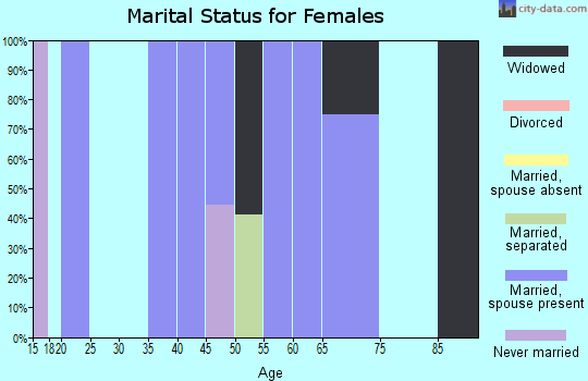Zip code 73539 marital status for females
