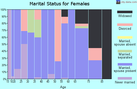 Zip code 73724 marital status for females