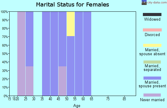 Zip code 77010 marital status for females
