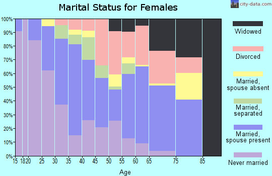 Zip code 77031 marital status for females