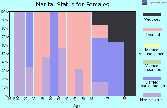 Zip code 77046 marital status for females
