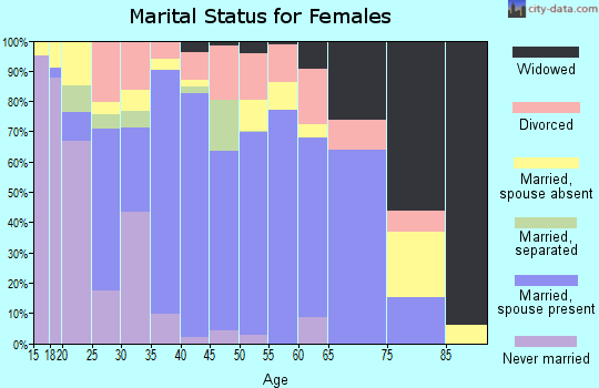 Zip code 77355 marital status for females