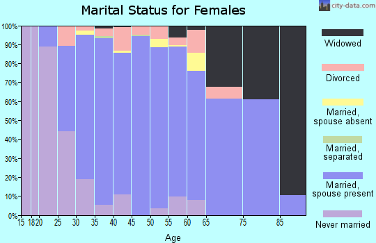 Zip code 77382 marital status for females