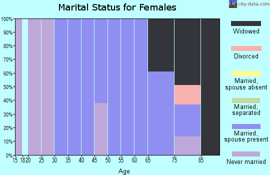 Zip code 77426 marital status for females