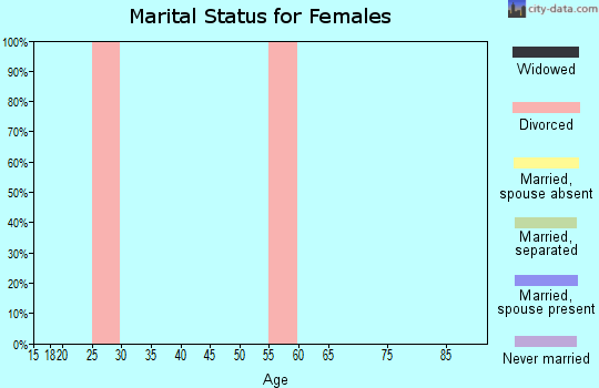 Zip code 77467 marital status for females