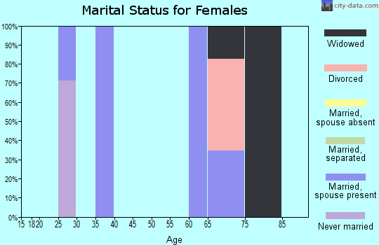 Zip code 77476 marital status for females
