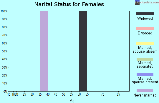 Zip code 77481 marital status for females
