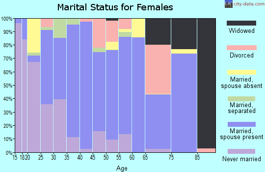 Zip code 77484 marital status for females