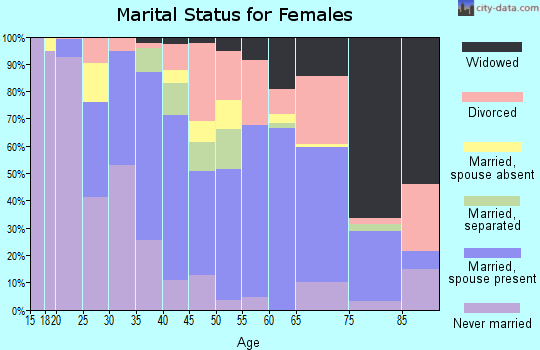 Zip code 77488 marital status for females