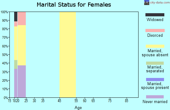 Zip code 77553 marital status for females