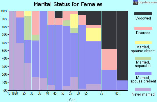 Zip code 77856 marital status for females