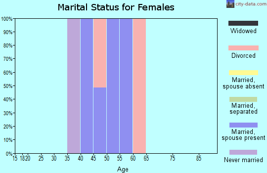 Zip code 78027 marital status for females
