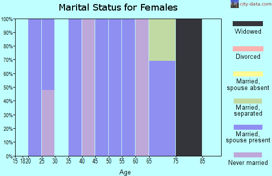 Zip code 78057 marital status for females