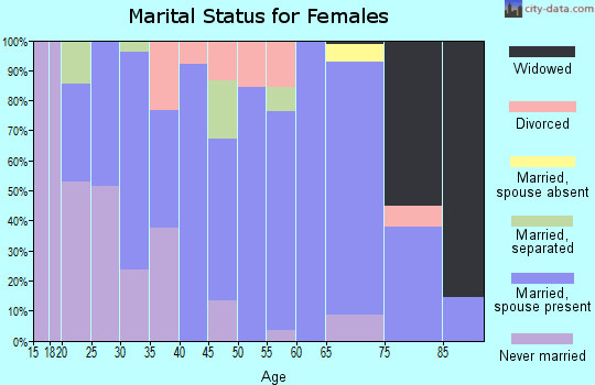 Zip code 78071 marital status for females