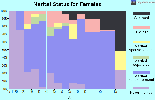 Zip code 78101 marital status for females
