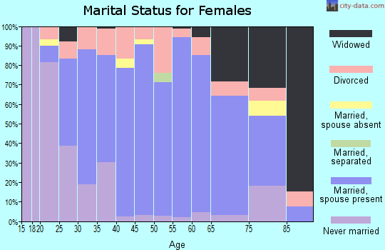 Zip code 78121 marital status for females