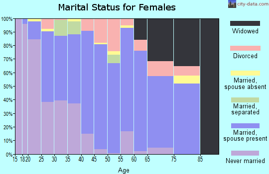 Zip code 78124 marital status for females