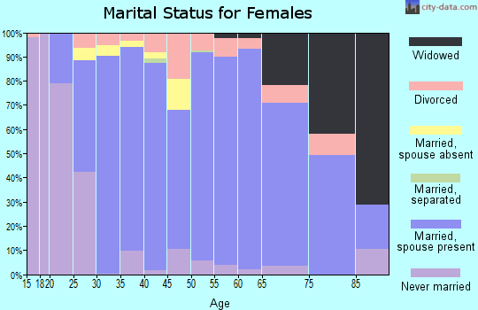 Zip code 78132 marital status for females