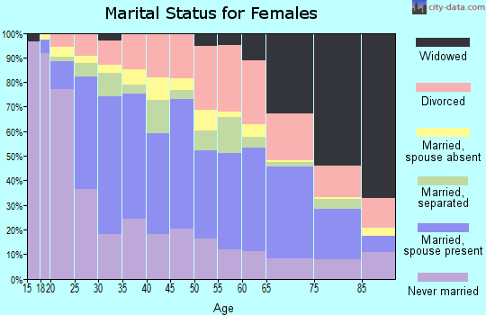 Zip code 78201 marital status for females