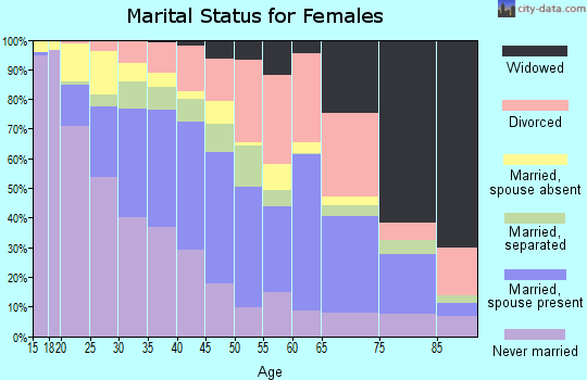 Zip code 78210 marital status for females