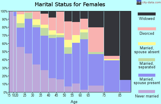 Zip code 78211 marital status for females