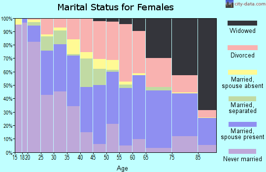 Zip code 78217 marital status for females