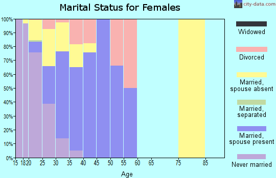 Zip code 78234 marital status for females