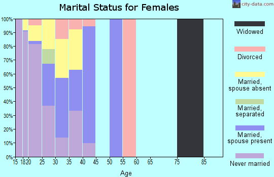 Zip code 78236 marital status for females