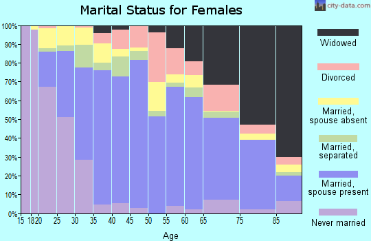 Zip code 78503 marital status for females