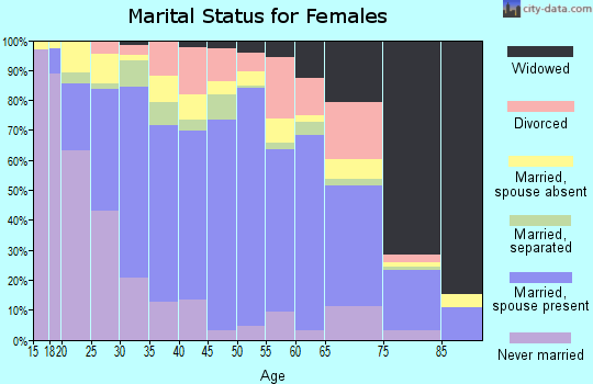 Zip code 78526 marital status for females