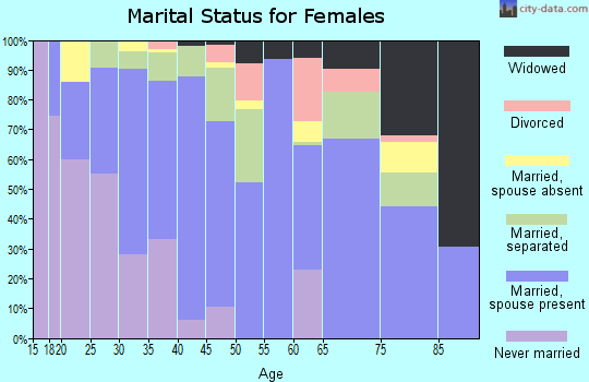 Zip code 78538 marital status for females