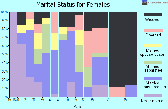 Zip code 78543 marital status for females